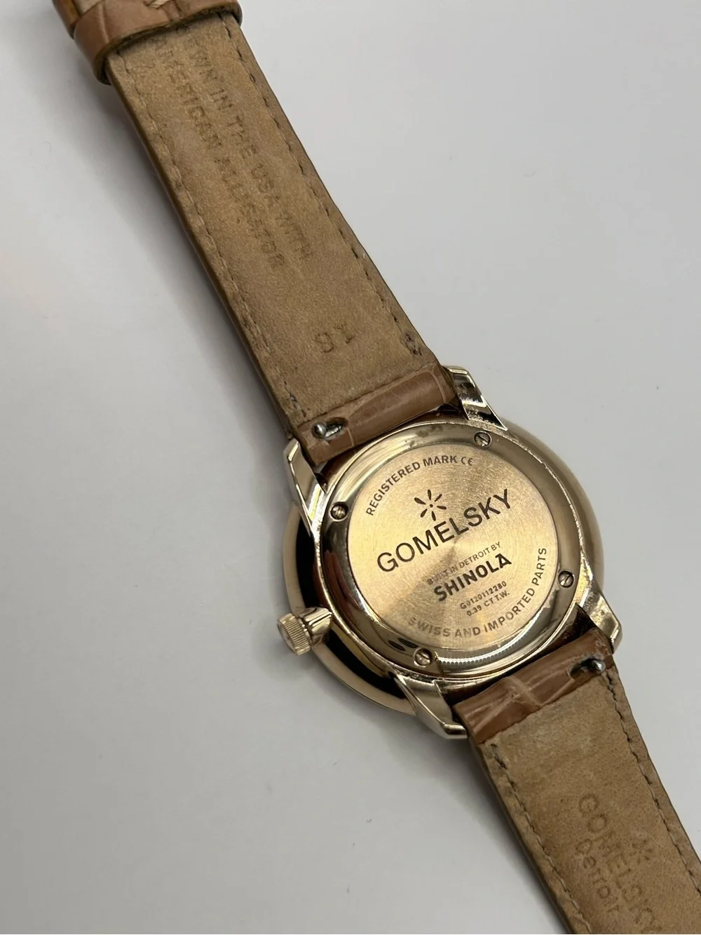 Shinola by Gomelsky - Women’s Audrey Watch w/Diamond Bezel